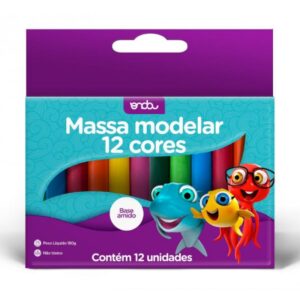 MASSA MODELAR 12 CORES AMIDO 180G