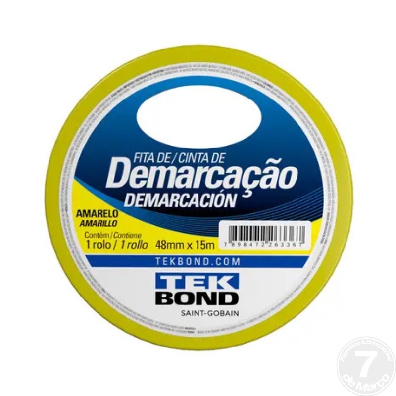 FITA DEMARCAC SOLO AMAR 48MMX15M TEKBOND