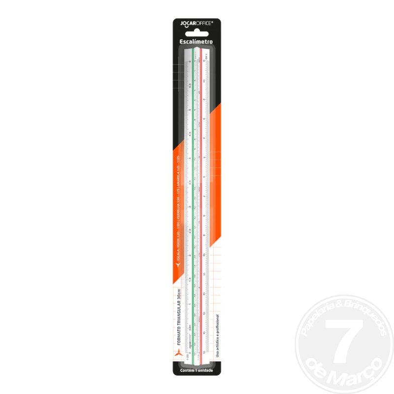 ESCALIMETRO PLAST.30CM 6 ESCALAS JOCAROFFICE