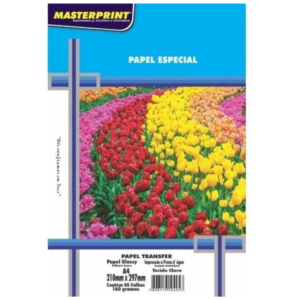 PAPEL TRANSFER TECIDO CLARO 160G A4 05 FOLHAS MASTERPRINT