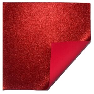 EVA C/GLITTER 40X48CM VERMELHO