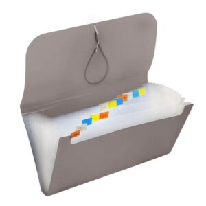 PASTA PORTA CHEQUES C/12 DIVISORIAS FUME DAC