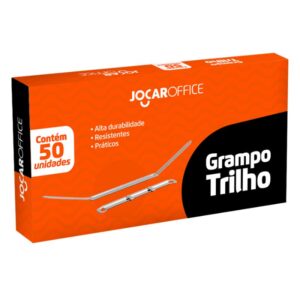 GRAMPO TRILHO METAL P/PASTA 80MM C/50UN JOCAR