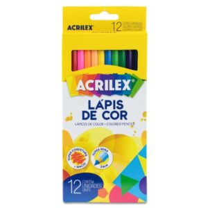 LAPIS DE COR C/12 CORES ACRILEX