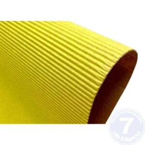 PAPEL MICROONDULADO 50X80CM AMARELO