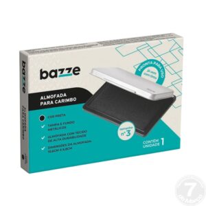 ALMOFADA CARIMBO BAZZE N.3 PRETA
