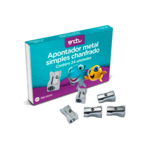 APONTADOR METAL CHANFRADO ONDA