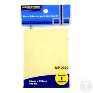BLOCO ADES ANOT AMARELO 100FLS MASTERPRINT
