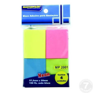 BLOCO ADES ANOT NEON 4COR MASTERPRINT