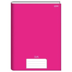 CADERNO BROCHURA ROSA 96FL STIFF