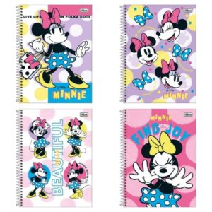 CADERNO UNIV CD 10M 160F MINNIE TILIBRA