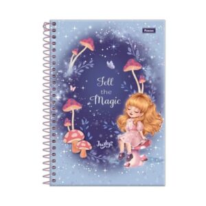 CADERNO UNIV CD 15M C/BOLSA E ADES 240F JUDY FEM FORONI
