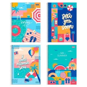 CADERNO UNIV CD 1M 80F HIGH FEM FORONI