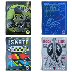 CADERNO UNIV PEPPER 16M MASC 256FLS TILIBRA