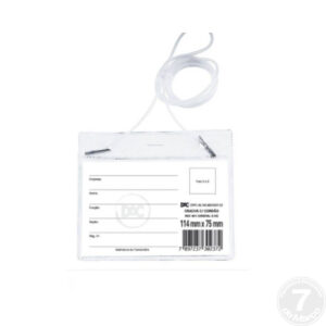 CRACHA HORIZONTAL C/CORDAO DAC