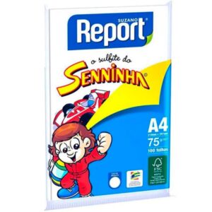 PAPEL REPORT A4 SENINHA 100FL 75G