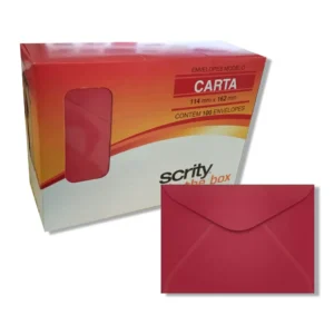 ENVELOPE CARTA 114X162 VINHO SCRITY