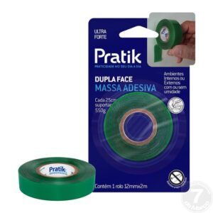 FITA DUPLA FACE PRATIK 12MMX2M