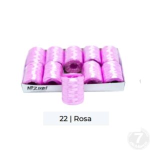 FITILHO DECORATIVO ROSA 5MM X 50M UND NIZURI