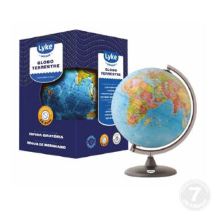 GLOBO TERRESTRE PLASTICO TAMANHO 21,4 LYKE