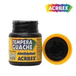 TINTA GUACHE 15ML PRETO UND ACRILEX