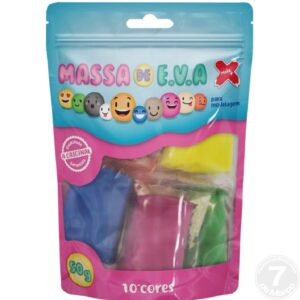 MASSA DE EVA 50G 10 CORES MAKE+