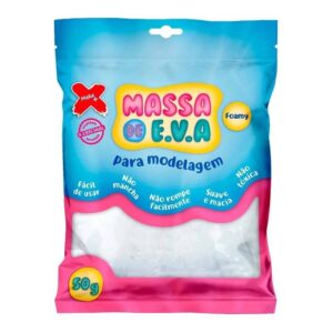 MASSA DE EVA 50G BRANCO MAKE+