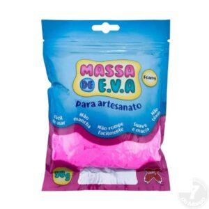 MASSA DE EVA 50G ROSA MAKE+