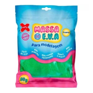 MASSA DE EVA 50G VERDE ESCURO MAKE+