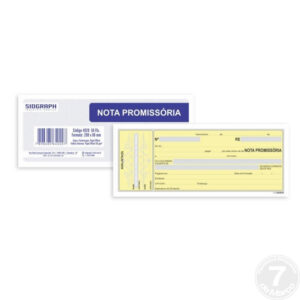 NOTA PROMISSORIA GRANDE 50F 208X86MM SIDGRAPH