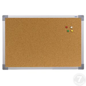 QUADRO AVISO CORTICA 70X50CM ALUMINIO A STALO