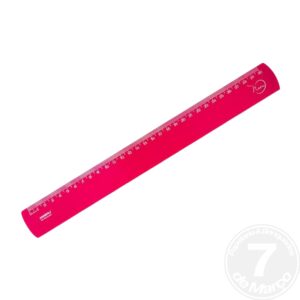 REGUA DE 30CM NEON ROSA - WALEU
