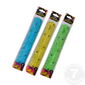 REGUA FLEXIVEL 20CM CORES MASTER