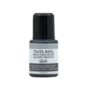 TINTA REABAST MARC QDO BCO 20ML PRETO BRW