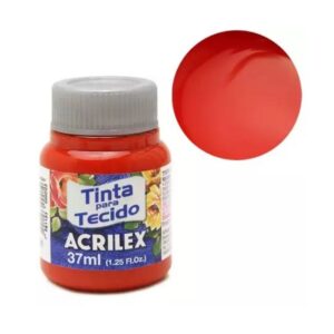 TINTA P/TECIDO FOSCA 37ML VERM FOGO ACRILEX
