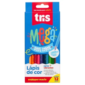 LAPIS DE COR MEGA SOFTCOLOR 12CORES TRIS