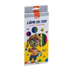 LAPIS DE RESINA PLAST 12CORES SEXTAV BRW