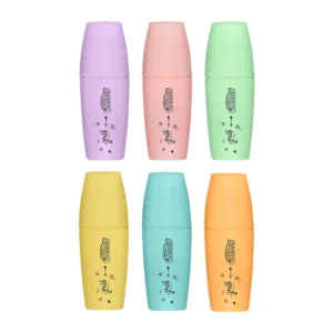 MARCA TEXTO COR PASTEL MINI 6 CORES BRW