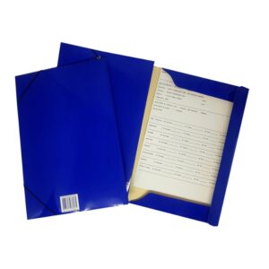 PASTA CARTAO DUPLEX C/ABAS AZUL
