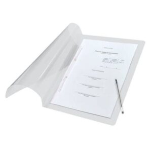 PASTA GRAMPO TRILHO OFICIO TRANSPARENTE LINE DAC UND