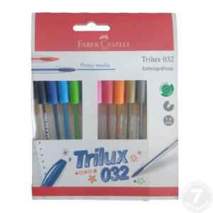 CANETA TRILUX C/10 CORES FABER-CASTELL