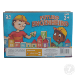 BLOCOS DE MONTAR 24 PEÇAS ENGEN MAD