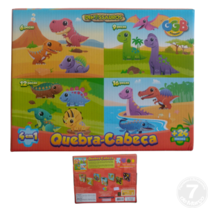 QUEBRA CABECA 4 EM 1 DINOS 1007