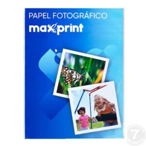 PAPEL FOTO GLOSSY ADESIVO A4 135G 50 FOLHAS MAXPRINT