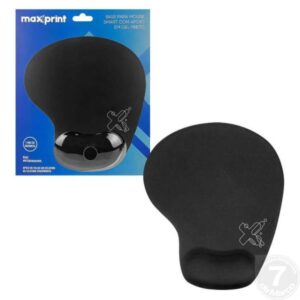 MOUSE PAD BASE PARA MOUSE SMART COM APOIO EM GEL PRETO MAXPRINT