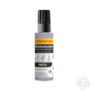 TINTA REABASTEC.MARC.QUADRO BRANCO 30ML PRETO COMPACTOR