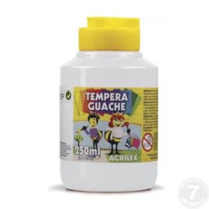 TINTA GUACHE TEMPERA 250ML BRANCA ACRILEX