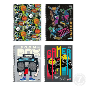 CADERNO ESP UNIV CD 20M 320F SPICE MASC TILIBRA