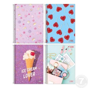 CADERNO ESP UNIV CD 20M 320F VIBE FEM TILIBRA