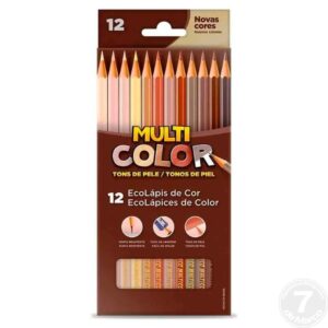 LAPIS COR MULTICOLOR TONS PELE C.12UND